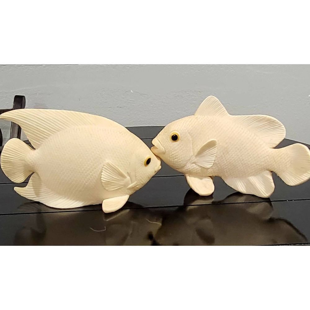 Vintage ceramic fish statues  - Picture 6 of 8